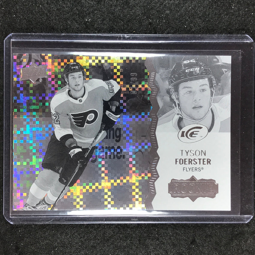 2023-24 UD Ice Hockey TYSON FOERSTER Rookie Base Greyscale 7/99 #108