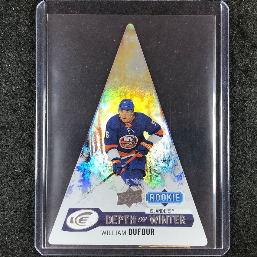 2023-24 UD Ice Hockey WILLIAM DUFOUR Depth of Winter Rookie Base #42