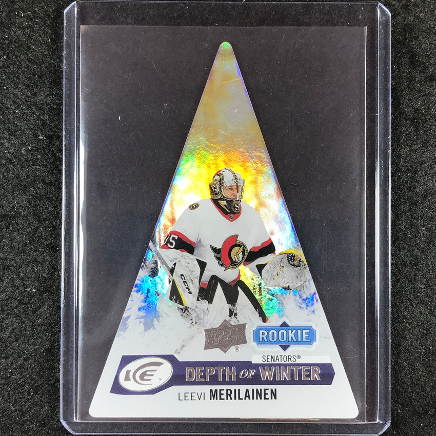 2023-24 UD Ice Hockey LEEVI MERILAINEN Depth of Winter Rookie Base #43