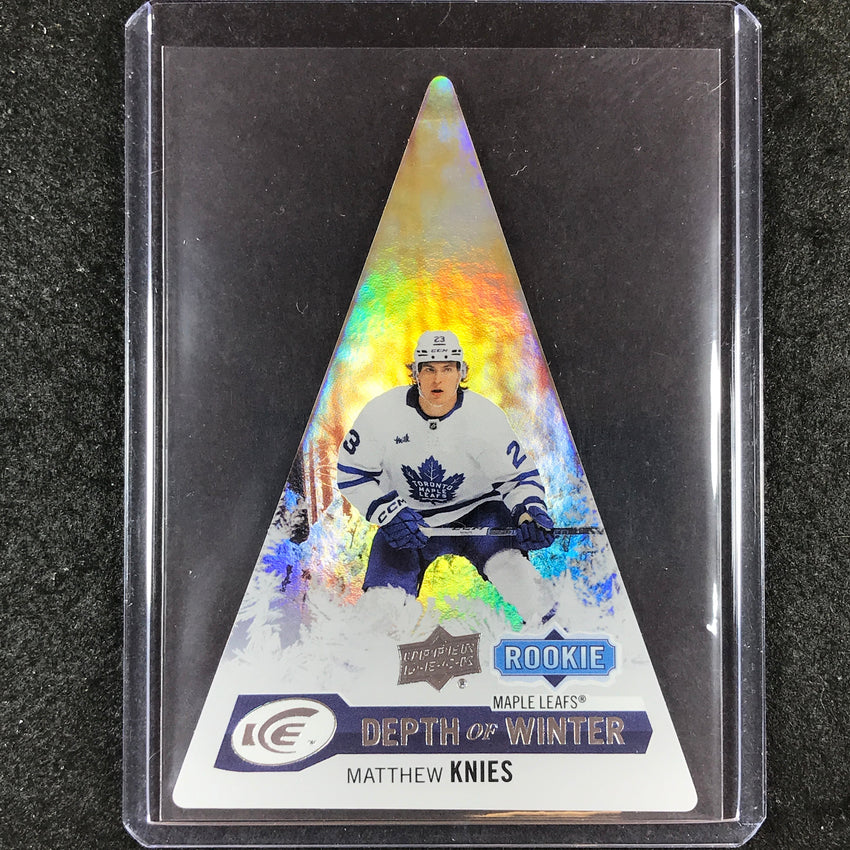 2023-24 UD Ice Hockey MATTHEW KNIES Depth of Winter Rookie Base #49