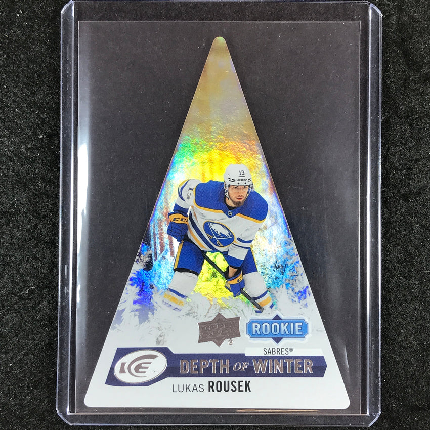 2023-24 UD Ice Hockey LUKAS ROUSEK Depth of Winter Rookie Base #61