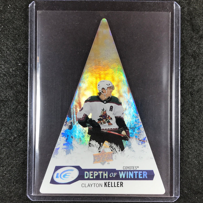 2023-24 UD Ice Hockey CLAYTON KELLER Depth of Winter White Frost 152/199 #27
