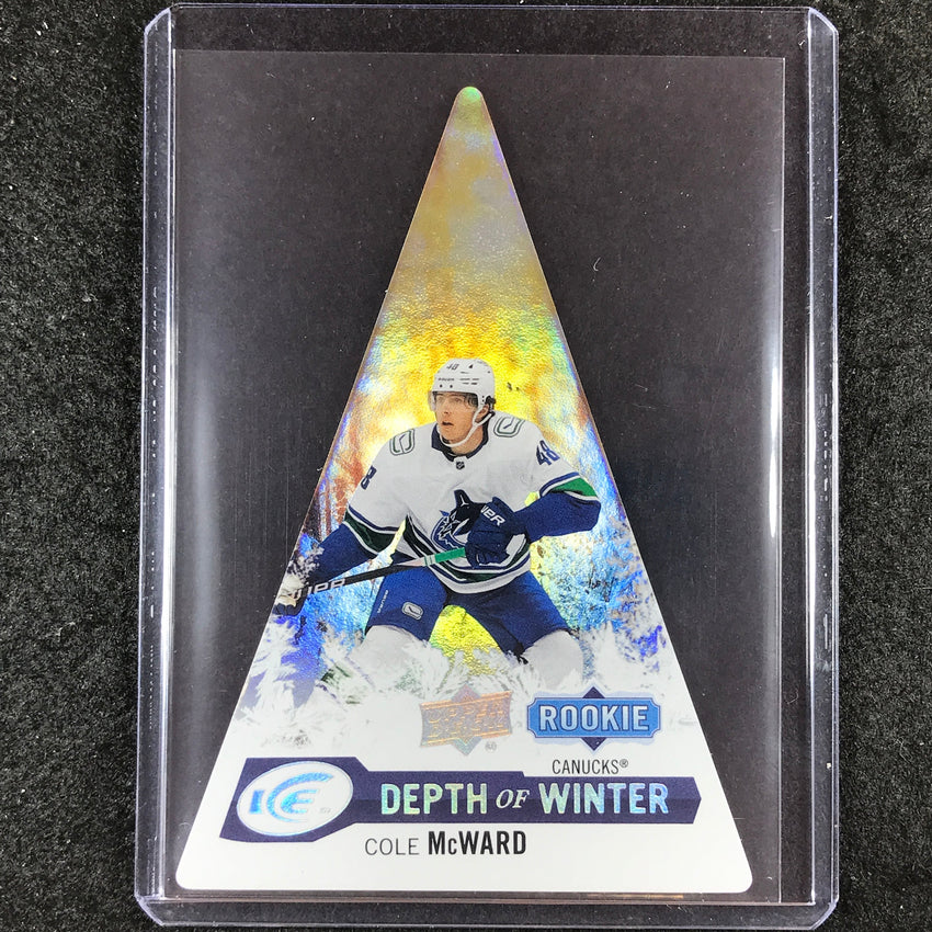 2023-24 UD Ice Hockey COLE MCWARD Depth of Winter Rookie White Frost 161/199 #52