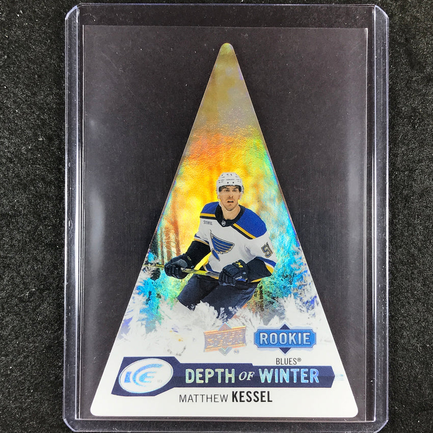 2023-24 UD Ice Hockey MATTHEW KESSEL Depth of Winter Rookie White Frost 170/199