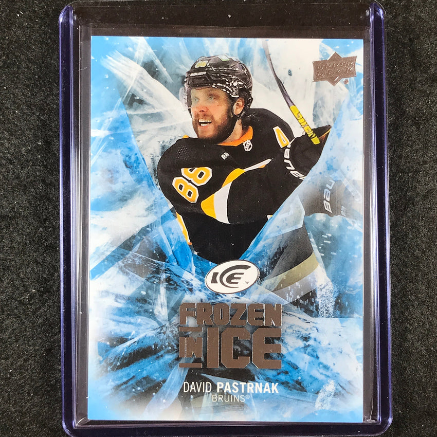 2023-24 UD Ice Hockey DAVID PASTRNAK Frozen In Ice Base SEALED #18