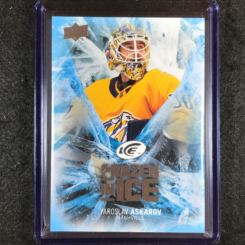 2023-24 UD Ice Hockey YAROSLAV ASKAROV Frozen In Ice Base RIPPED #6