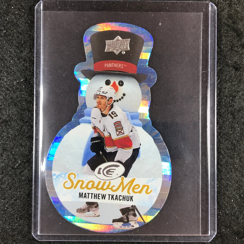 2023-24 UD Ice Hockey MATTHEW TKACHUK Snow Men Stars #13