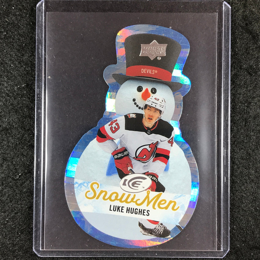 2023-24 UD Ice Hockey LUKE HUGHES Snow Men Rookies #34