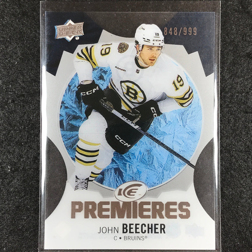 2023-24 UD Ice Hockey JOHN BEECHER Ice Premiers Rookie Base /999 #156