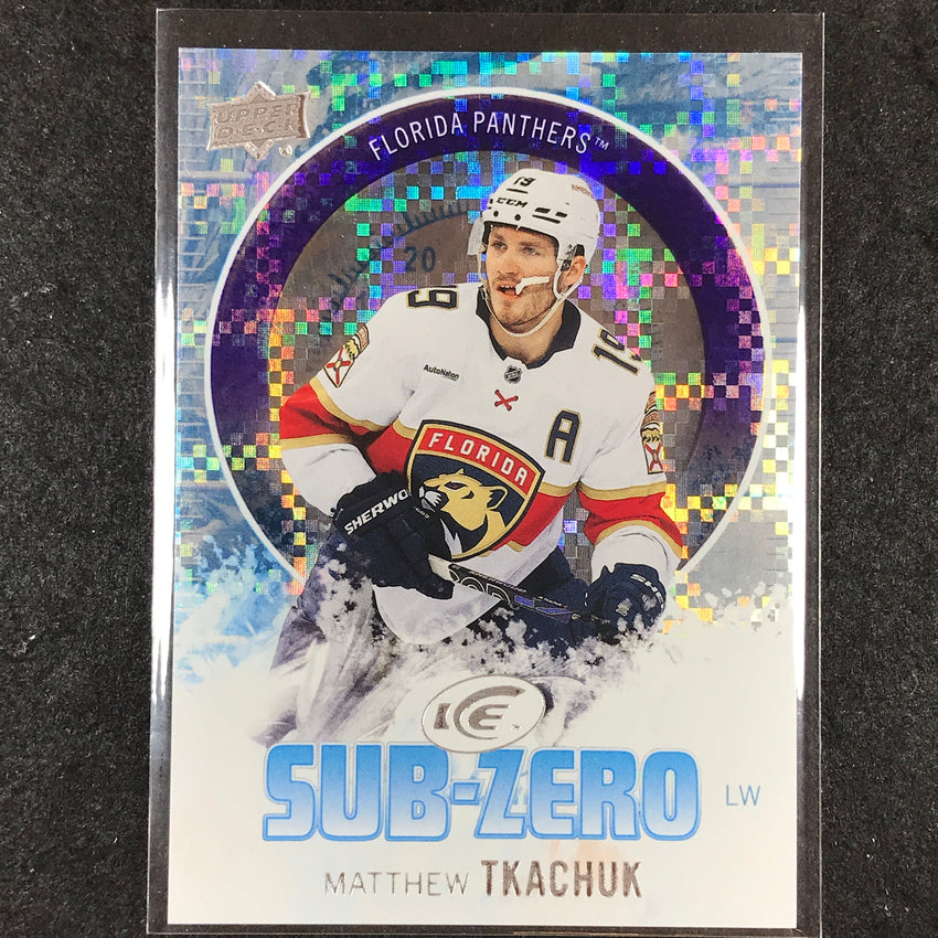 2023-24 UD Ice Hockey MATTHEW TKACHUK Sub Zero Base #16