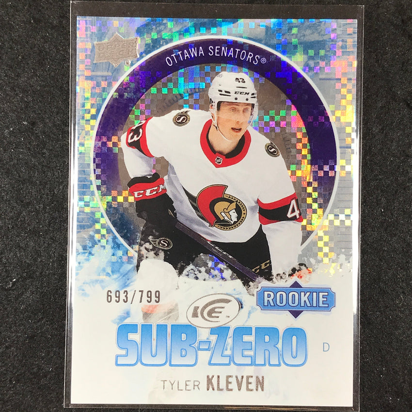 2023-24 UD Ice Hockey TYLER KLEVEN Sub Zero Rookie Base 693/799 #