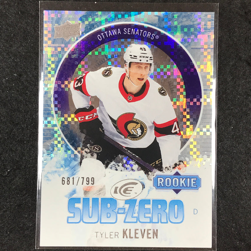 2023-24 UD Ice Hockey TYLER KLEVEN Sub Zero Rookie Base 681/799 #