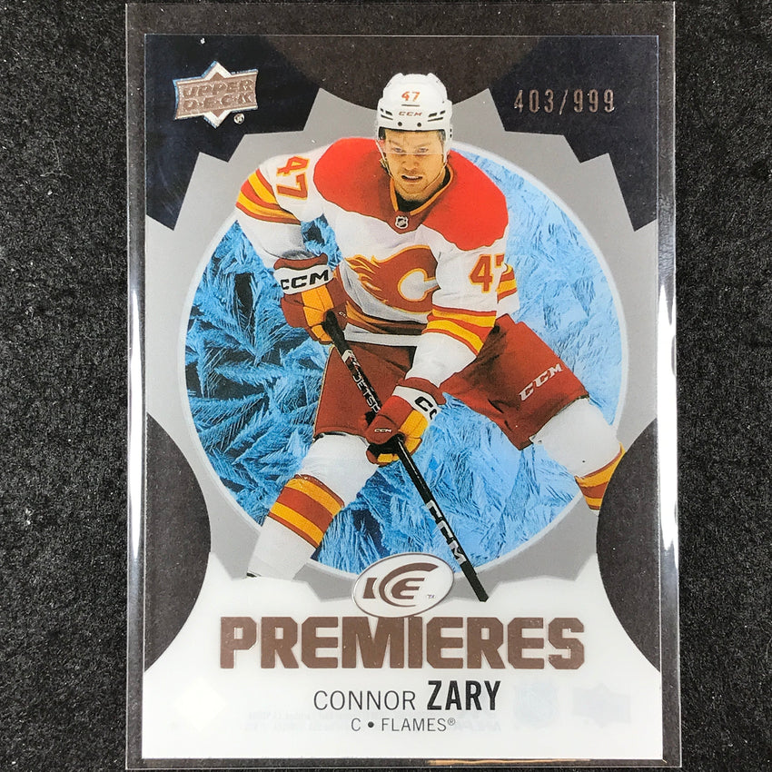 2023-24 UD Ice Hockey CONNOR ZARY Ice Premiers Rookie Base /999 #157