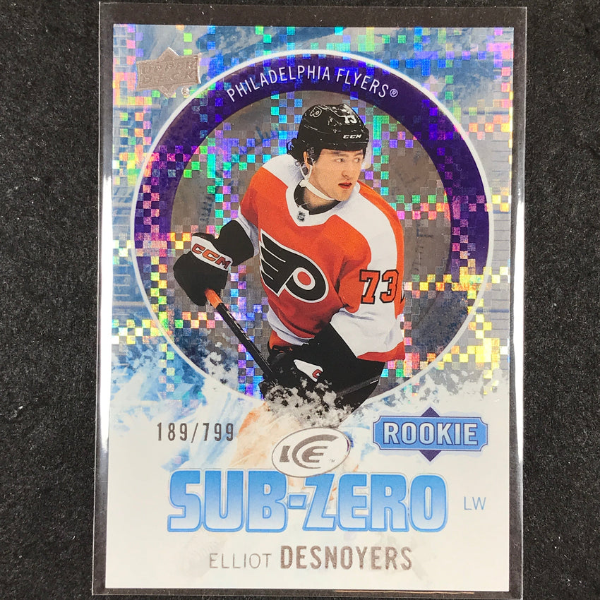 2023-24 UD Ice Hockey ELLIOT DESNOYERS Sub Zero Rookie Base 189/799 #