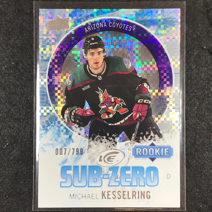 2023-24 UD Ice Hockey MICHAEL KESSELRING Sub Zero Rookie Base 7/799 #