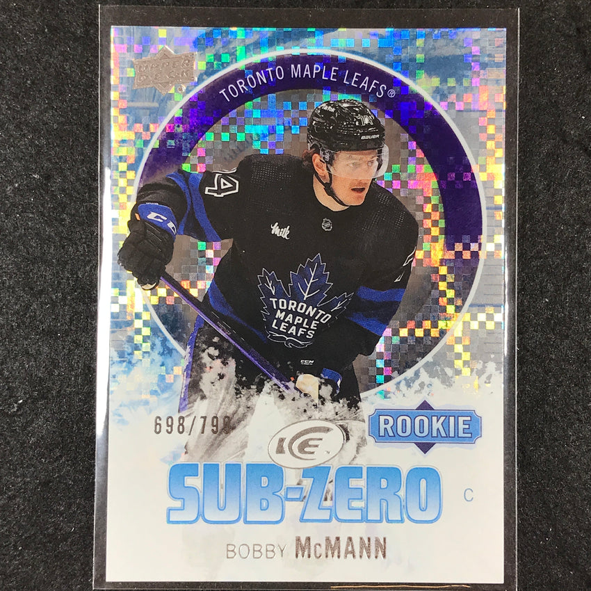 2023-24 UD Ice Hockey BOBBY MCMANN Sub Zero Rookie Base 698/799 #