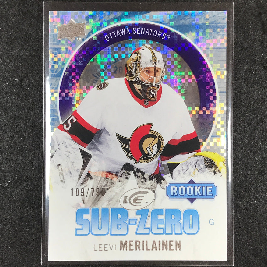 2023-24 UD Ice Hockey LEEVI MERILAINEN Sub Zero Rookie Base 109/799 #