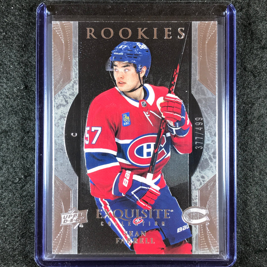 2023-24 UD Ice Hockey SEAN FARRELL Exquisite Collection Rookies Base 377/499 #1