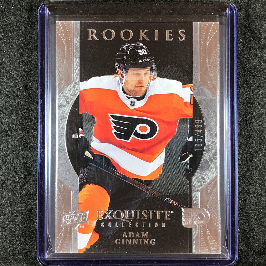 2023-24 UD Ice Hockey ADAM GINNING Exquisite Collection Rookies Base 165/499 #42