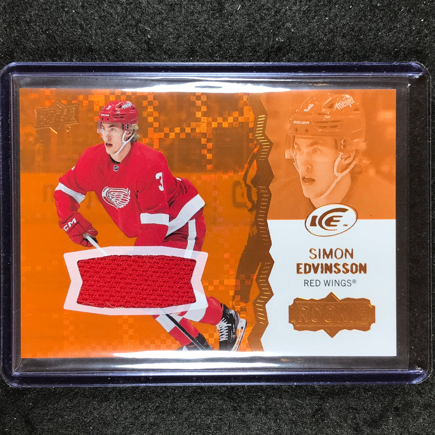 2023-24 UD Ice Hockey SIMON EDVINSSON Base Rookie Jersey Relic #143