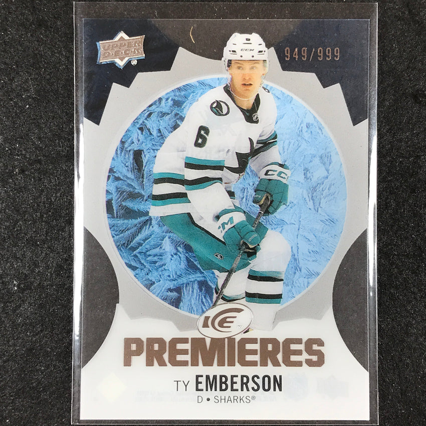 2023-24 UD Ice Hockey TY EMBERSON Ice Premiers Rookie Base /999 #171