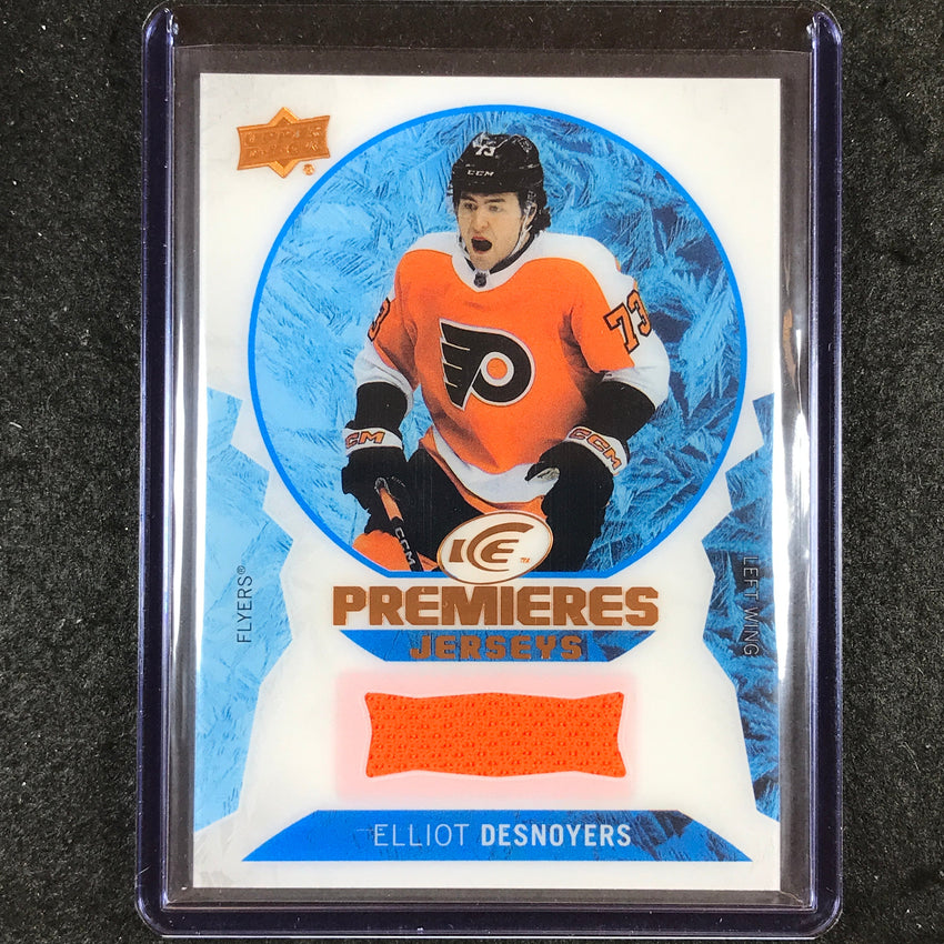 2023-24 UD Ice Hockey ELLIOT DESNOYERS Ice Premiers Rookie Jersey Relic #ED