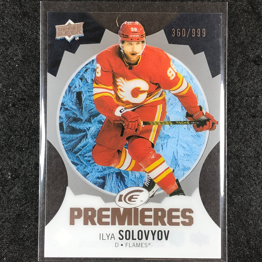 2023-24 UD Ice Hockey ILYA SOLOVYOV Ice Premiers Rookie Base /999 #173