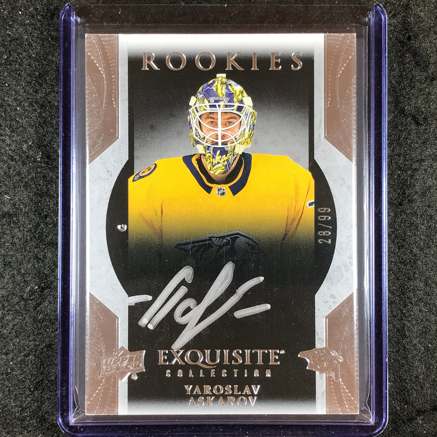 202324 UD Ice Hockey YAROSLAV ASKAROV Exquisite Collection Rookie Aut