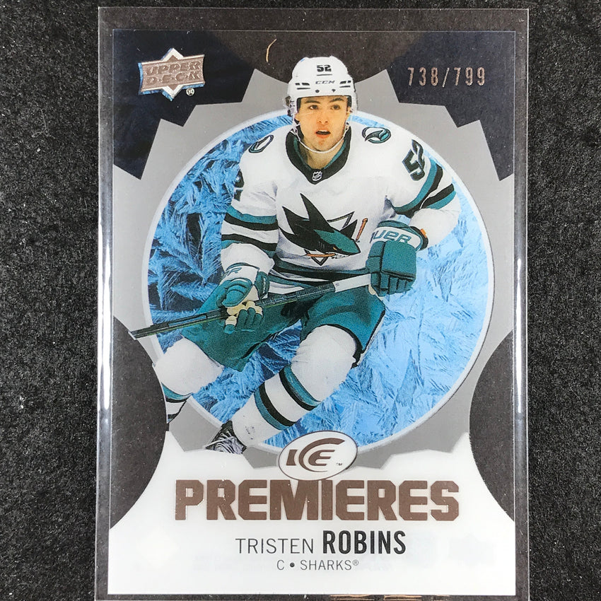 2023-24 UD Ice Hockey TRISTEN ROBINS Ice Premiers Rookie Base /799 #182