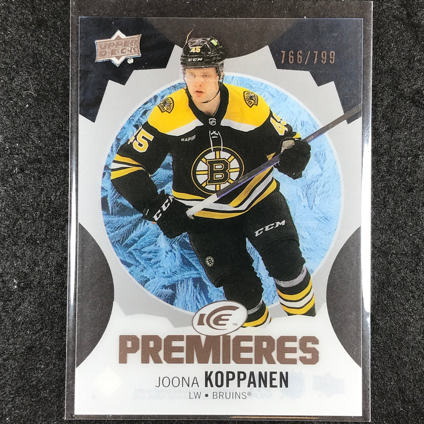 2023-24 UD Ice Hockey JOONA KOPPANEN Ice Premiers Rookie Base /799 #191