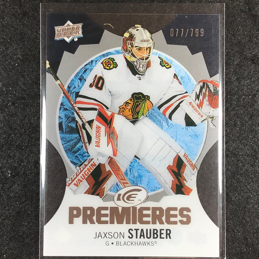 2023-24 UD Ice Hockey JAXSON STAUBER Ice Premiers Rookie Base /799 #201