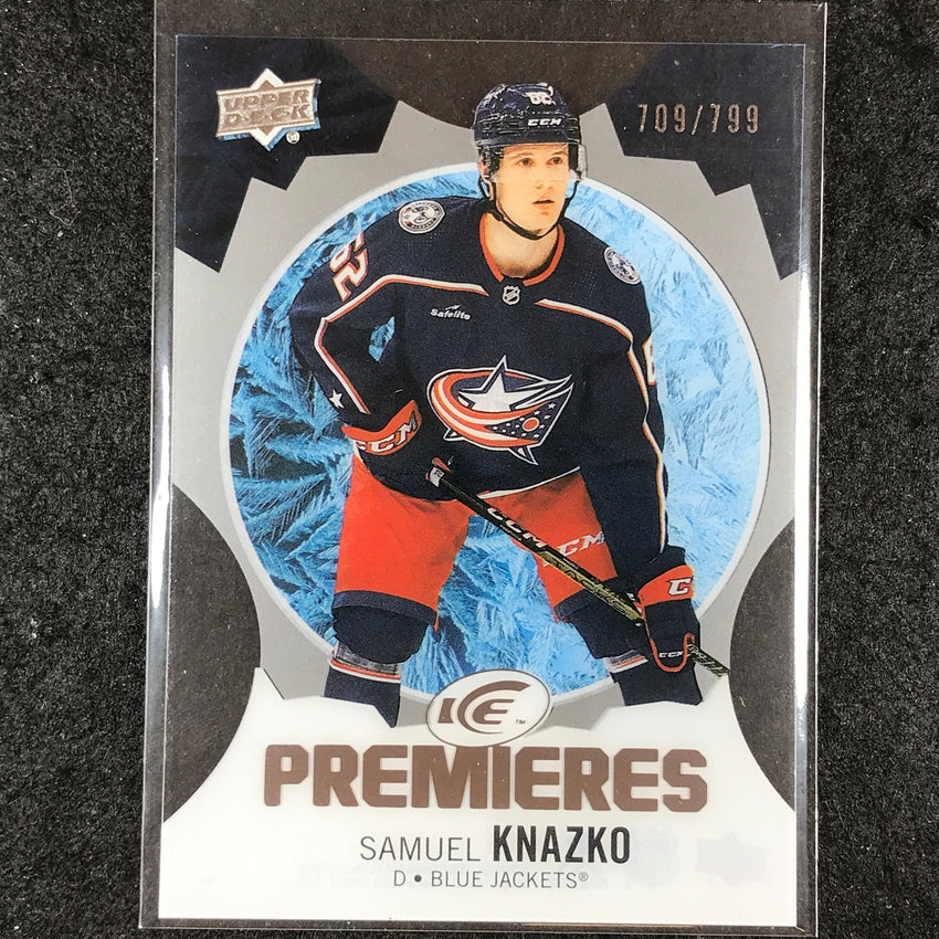2023-24 UD Ice Hockey SAMUEL KNAZKO Ice Premiers Rookie Base /799 #205