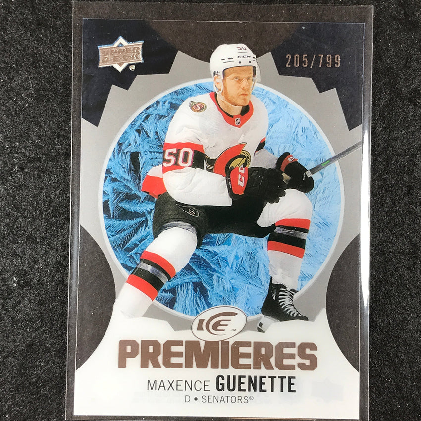 2023-24 UD Ice Hockey MAXENCE GUENETTE Ice Premiers Rookie Base /799 #210