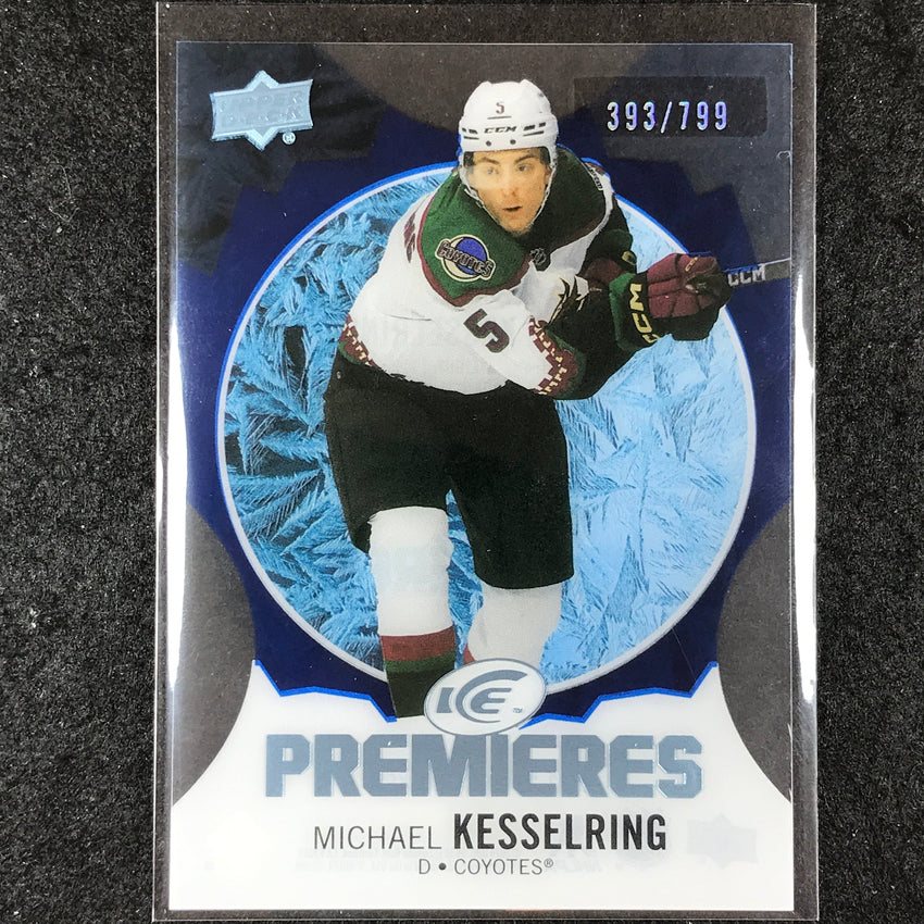 2023-24 UD Ice Hockey MICHAEL KESSELRING Ice Premiers Rookie Blue /799 #151