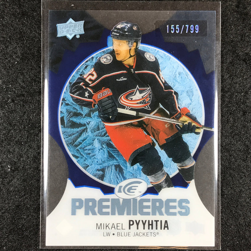 2023-24 UD Ice Hockey MIKAEL PYYHTIA Ice Premiers Rookie Blue /799 #152
