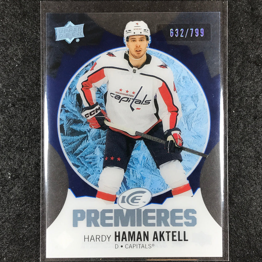 2023-24 UD Ice Hockey HARDY HAMAN AKTELL Ice Premiers Rookie Blue /799 #169