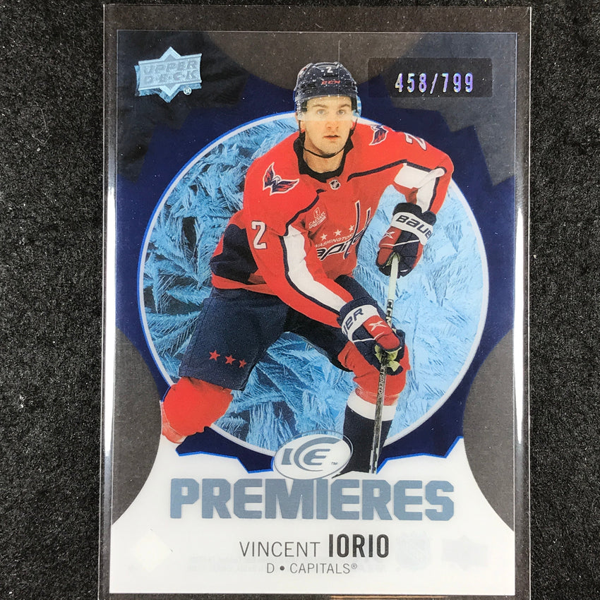 2023-24 UD Ice Hockey VINCENT IORIO Ice Premiers Rookie Blue /799 #185