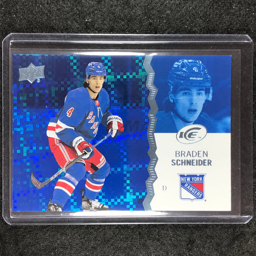 2023-24 UD Ice Hockey BRADEN SCHNEIDER Base Ice Blue SP #93