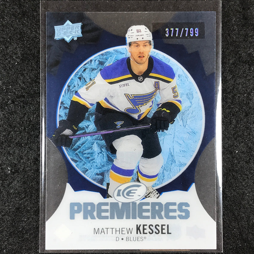 2023-24 UD Ice Hockey MATTHEW KESSEL Ice Premiers Rookie Blue /799 #203