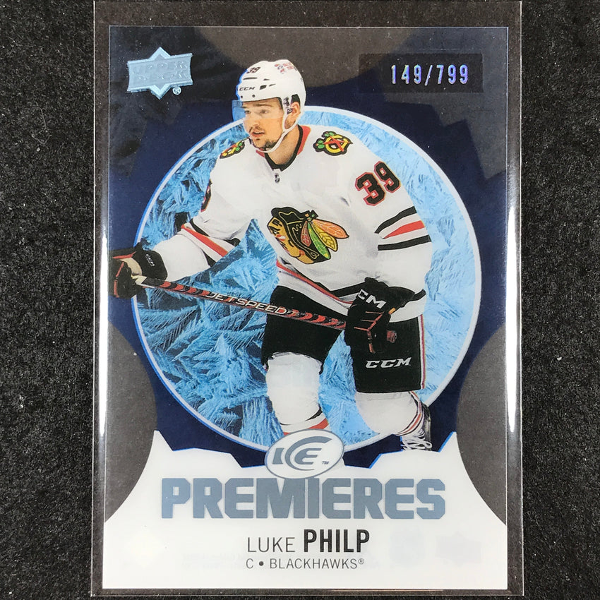 2023-24 UD Ice Hockey LUKE PHILP Ice Premiers Rookie Blue /799 #214