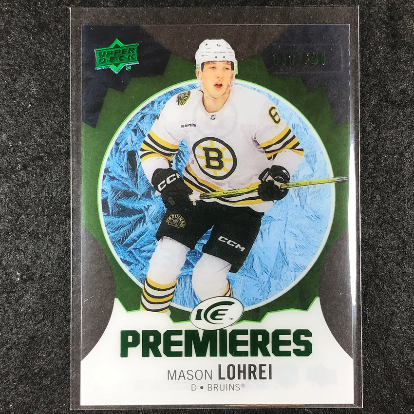 2023-24 UD Ice Hockey MASON LOHREI Ice Premiers Rookie Green 30/299 #175