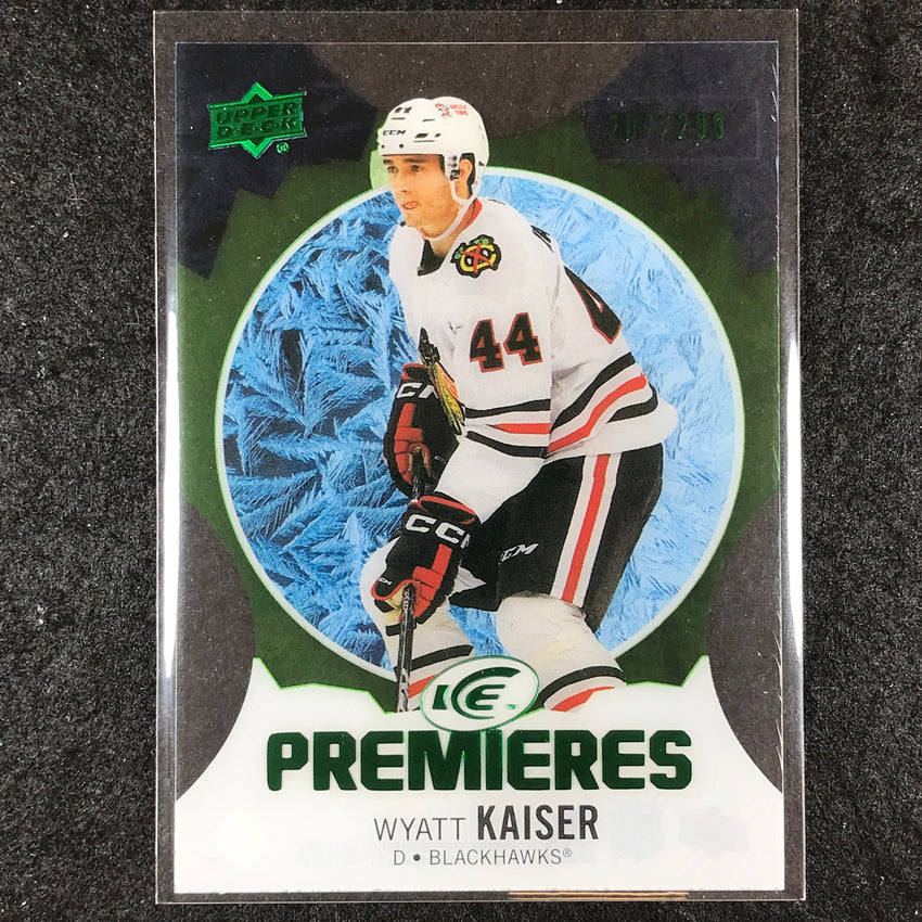 2023-24 UD Ice Hockey WYATT KAISER Ice Premiers Rookie Green 207/299 #190