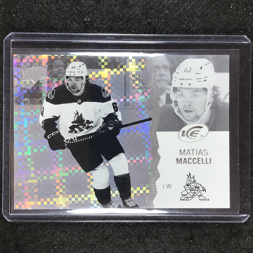 2023-24 UD Ice Hockey MATIAS MACCELLI Base Greyscale 11/99 #66