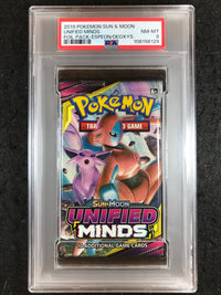 Psa 8 Pokemon Sun & Moon Unified Minds Booster Pack - Espeon/Deoxys 129