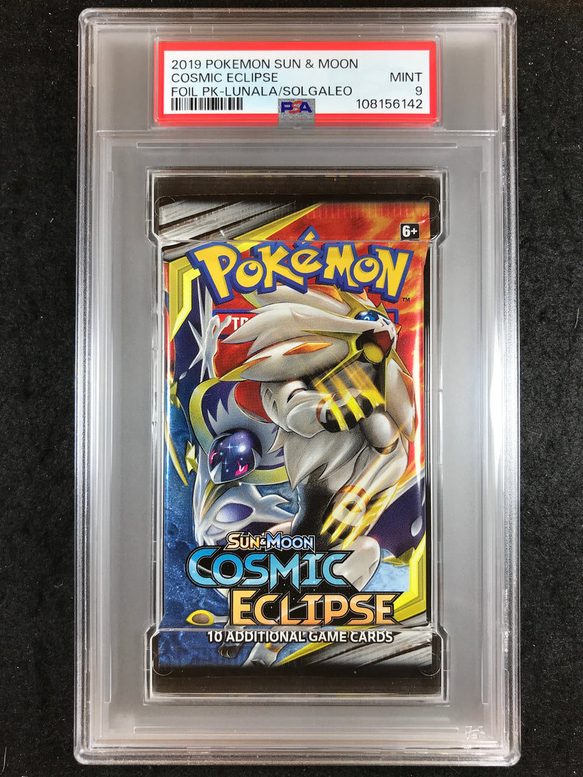 PSA 9 Pokemon Sun & Moon Cosmic Eclipse Booster Pack