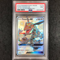 PSA 9 Rayquaza GX - 177a/168 - Shiny Full Art Premium Collection Promo 060