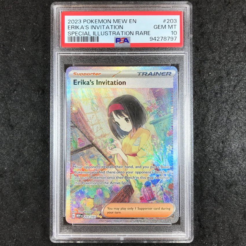 PSA 10 Erika's Invitation - 203/165 - Special Illustration Rare 151 797