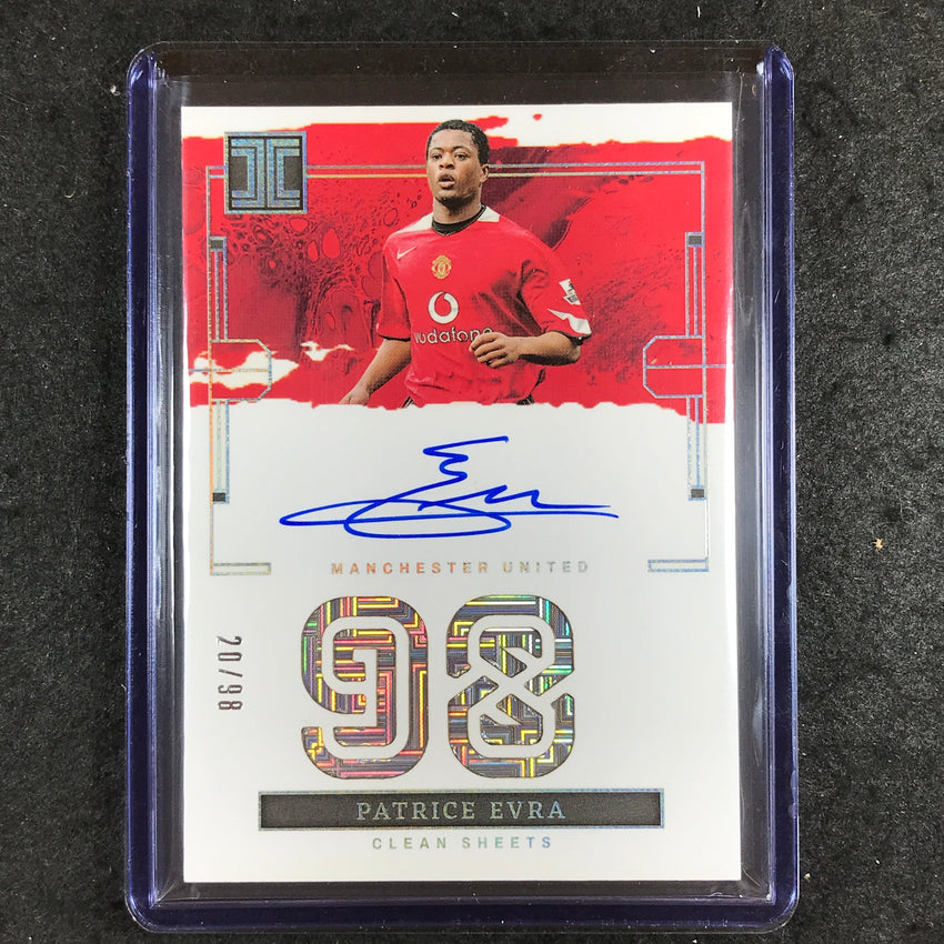 2023-24 Impeccable Soccer PATRICE EVRA Impeccable Stats Auto 20/98
