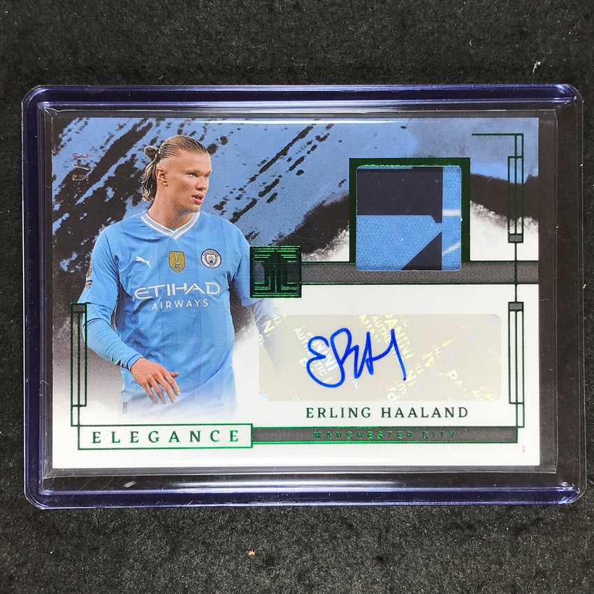 2023-24 Impeccable Soccer ERLING HAALAND Elegance Patch Auto Emerald 3/5
