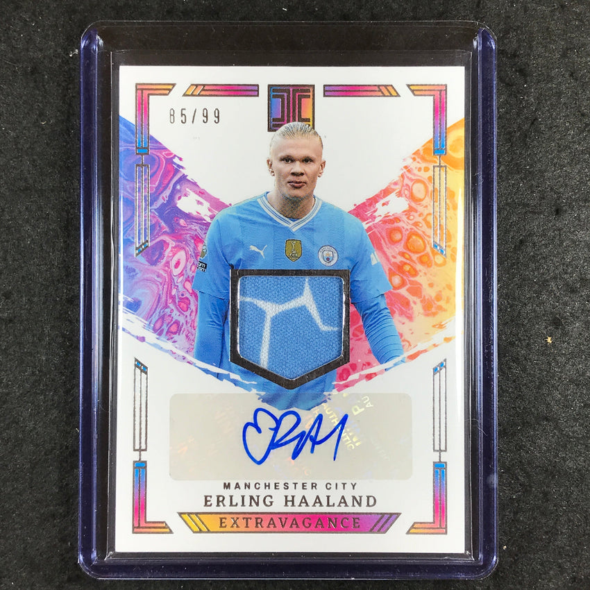 2023-24 Impeccable Soccer ERLING HAALAND Extravagance Materials Auto 85/99
